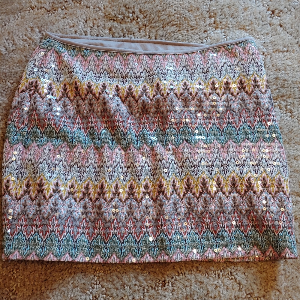 Express sequin skirt